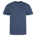 Marineblau meliert - Front - AWDis Herren Tri Blend T-Shirt