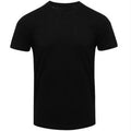 Schwarz - Front - AWDis Herren Tri Blend T-Shirt