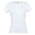 Weiß - Front - SOLS Damen T-Shirt, Kurzarm, Rundhalsausschnitt