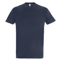 Marineblau - Front - SOLS Imperial Herren T-Shirt, Kurzarm