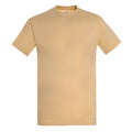 Sand - Front - SOLS Imperial Herren T-Shirt, Kurzarm