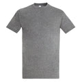 Grau meliert - Front - SOLS Imperial Herren T-Shirt, Kurzarm