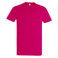 Fuchsia - Front - SOLS Imperial Herren T-Shirt, Kurzarm