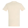 Creme - Back - SOLS Imperial Herren T-Shirt, Kurzarm
