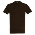 Schokolade - Front - SOLS Imperial Herren T-Shirt, Kurzarm