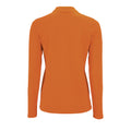 Orange - Lifestyle - SOLS Damen Pique-Polo-Shirt, langärmlig