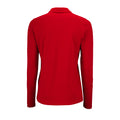 Rot - Pack Shot - SOLS Damen Pique-Polo-Shirt, langärmlig