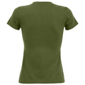 Dunkles Khaki - Back - SOLS Imperial Damen T-Shirt, Kurzarm, Rundhalsausschnitt