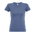 Blau - Front - SOLS Imperial Damen T-Shirt, Kurzarm, Rundhalsausschnitt