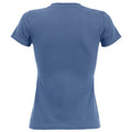 Blau - Back - SOLS Imperial Damen T-Shirt, Kurzarm, Rundhalsausschnitt