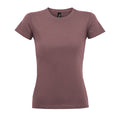 Altrosa - Front - SOLS Imperial Damen T-Shirt, Kurzarm, Rundhalsausschnitt