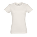 Naturweiß - Front - SOLS Imperial Damen T-Shirt, Kurzarm, Rundhalsausschnitt