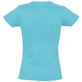 Atollblau - Back - SOLS Imperial Damen T-Shirt, Kurzarm, Rundhalsausschnitt