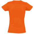 Orange - Back - SOLS Imperial Damen T-Shirt, Kurzarm, Rundhalsausschnitt