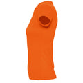 Orange - Side - SOLS Imperial Damen T-Shirt, Kurzarm, Rundhalsausschnitt