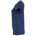 Dunkel Marineblau - Side - SOLS Imperial Damen T-Shirt, Kurzarm, Rundhalsausschnitt