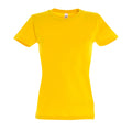Goldgelb - Front - SOLS Imperial Damen T-Shirt, Kurzarm, Rundhalsausschnitt