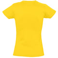 Goldgelb - Back - SOLS Imperial Damen T-Shirt, Kurzarm, Rundhalsausschnitt