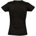 Schwarz - Back - SOLS Imperial Damen T-Shirt, Kurzarm, Rundhalsausschnitt
