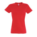 Hibiskus - Front - SOLS Imperial Damen T-Shirt, Kurzarm, Rundhalsausschnitt