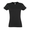 Dunkelgrau - Front - SOLS Imperial Damen T-Shirt, Kurzarm, Rundhalsausschnitt