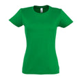 Grasgrün - Front - SOLS Imperial Damen T-Shirt, Kurzarm, Rundhalsausschnitt