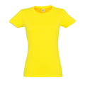 Zitrone - Front - SOLS Imperial Damen T-Shirt, Kurzarm, Rundhalsausschnitt