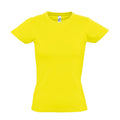 Zitrone - Back - SOLS Imperial Damen T-Shirt, Kurzarm, Rundhalsausschnitt