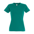 Smaragd - Back - SOLS Imperial Damen T-Shirt, Kurzarm, Rundhalsausschnitt