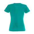 Smaragd - Side - SOLS Imperial Damen T-Shirt, Kurzarm, Rundhalsausschnitt