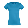 Wasserblau - Front - SOLS Imperial Damen T-Shirt, Kurzarm, Rundhalsausschnitt