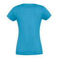 Wasserblau - Back - SOLS Imperial Damen T-Shirt, Kurzarm, Rundhalsausschnitt