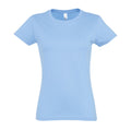 Himmelblau - Front - SOLS Imperial Damen T-Shirt, Kurzarm, Rundhalsausschnitt