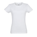 Weiß - Front - SOLS Imperial Damen T-Shirt, Kurzarm, Rundhalsausschnitt
