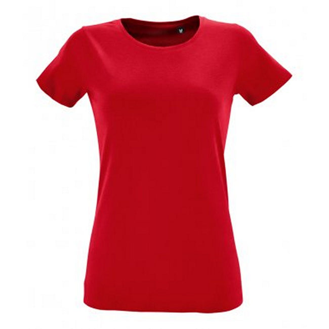 Rot - Front - SOLS Damen T-Shirt, kurzärmlig