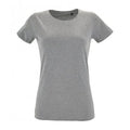Grau meliert - Front - SOLS Damen T-Shirt, kurzärmlig