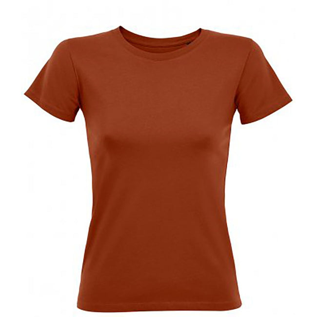 Terrakotta - Front - SOLS Damen T-Shirt, kurzärmlig