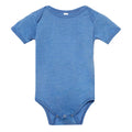 Blau meliert - Front - Bella + Canvas Baby Jersey Kurzarm Body