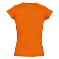 Orange - Side - SOLS Moon Damen T-Shirt, Kurzarm, V-Ausschnitt