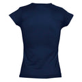 Marineblau - Side - SOLS Moon Damen T-Shirt, Kurzarm, V-Ausschnitt