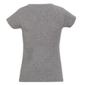 Grau meliert - Side - SOLS Moon Damen T-Shirt, Kurzarm, V-Ausschnitt