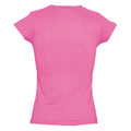 Rosa - Side - SOLS Moon Damen T-Shirt, Kurzarm, V-Ausschnitt