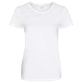 Schneeweiß - Front - AWDis Just Cool Damen Girlie Smooth T-Shirt