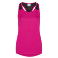 Dunkles Pink - Front - AWDis Just Cool Damen Sport-Top, ärmellos