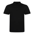 Schwarz - Front - AWDis Herren Tri-Blend Polo Shirt