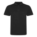 Schwarz meliert - Front - AWDis Herren Tri-Blend Polo Shirt