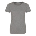 Grau meliert - Front - AWDis Damen Tri-Blend T-Shirt Girlie