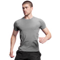 Grau meliert - Side - Gamegear Herren Compact Stretch Performance T-Shirt