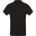 Schwarz - Front - Kariban Herren Organik Pique Polo Shirt