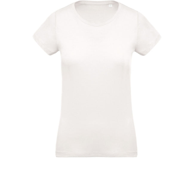 Creme - Front - Kariban Damen Organic T-Shirt